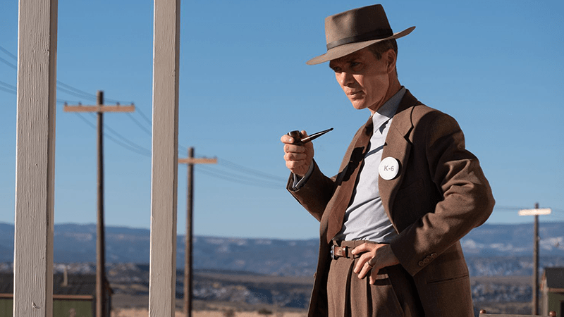 Cillian Murphy as J. Robert Oppenheimer in Oppenheimer (2023)